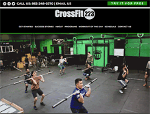 Tablet Screenshot of crossfit223.com